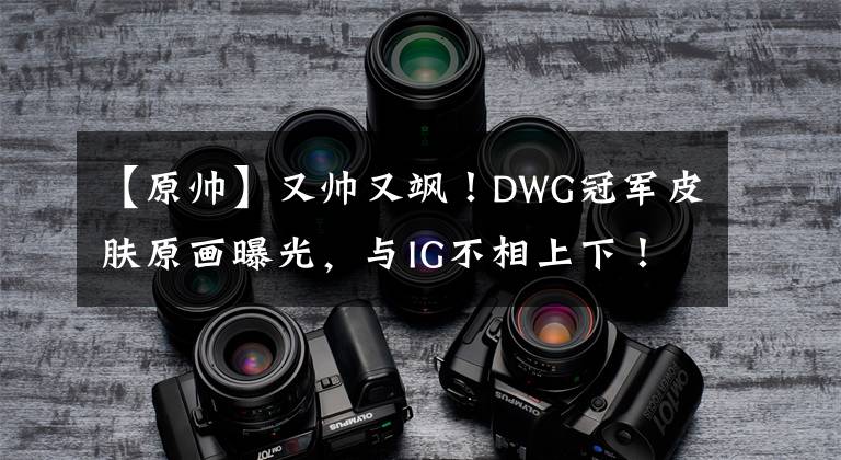 【原帅】又帅又飒!DWG冠军皮肤原画曝光,与IG不相上下!