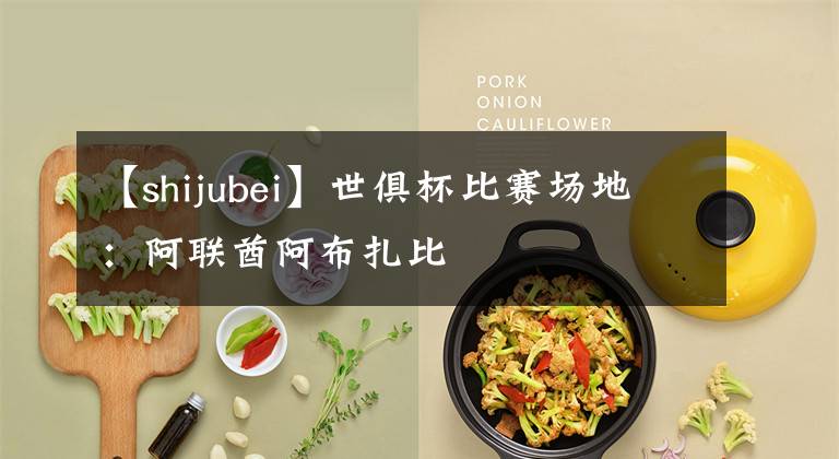 【shijubei】世俱杯比赛场地：阿联酋阿布扎比