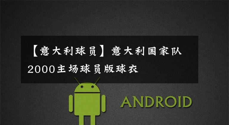 【意大利球员】意大利国家队2000主场球员版球衣