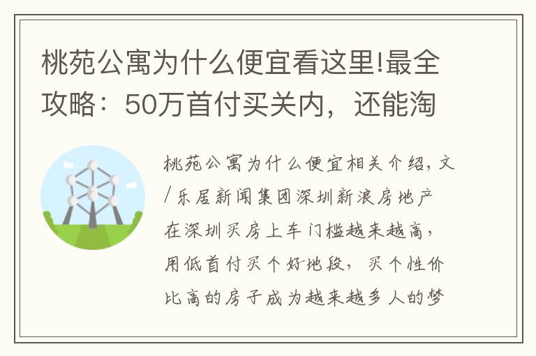 桃苑公寓为什么便宜看这里!最全攻略:50万首付买关内,还能淘到好学区房
