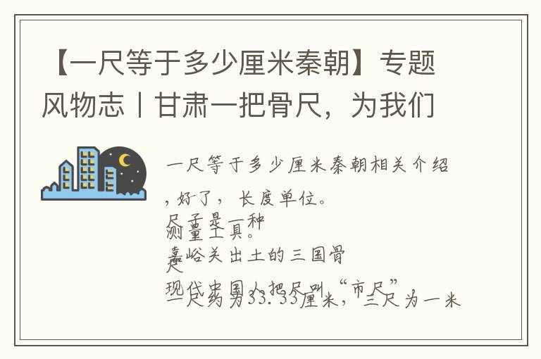【一尺等于多少厘米秦朝】专题风物志丨甘肃一把骨尺，为我们揭开三国时期古人身高之谜