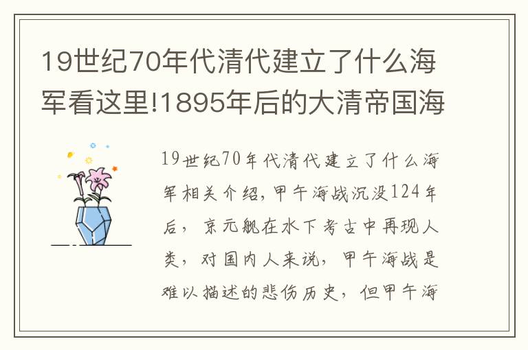 19世纪70年代清代建立了什么海军看这里!1895年后的大清帝国海军:苍天有灵,大海不会忘记他们