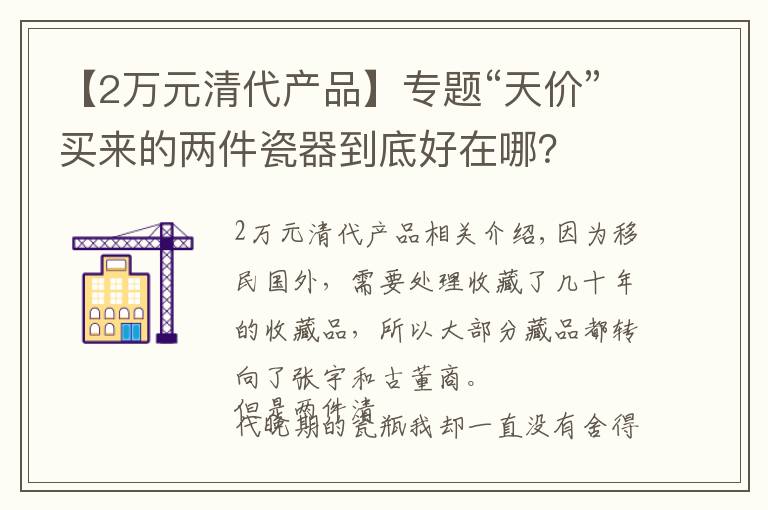【2万元清代产品】专题“天价”买来的两件瓷器到底好在哪?