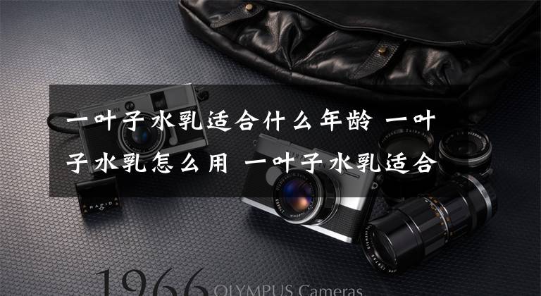 一叶子水乳适合什么年龄 一叶子水乳怎么用 一叶子水乳适合干皮吗