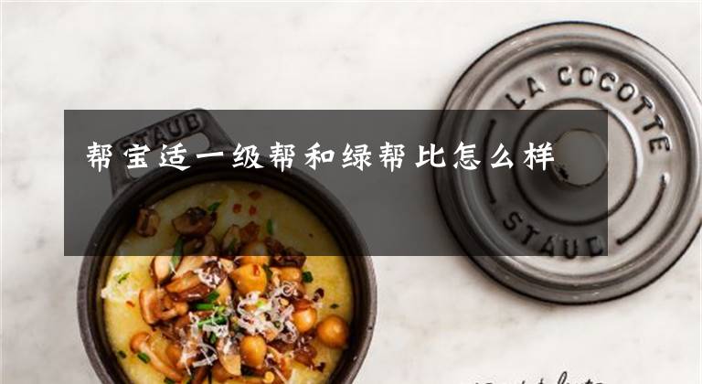 帮宝适一级帮和绿帮比怎么样
