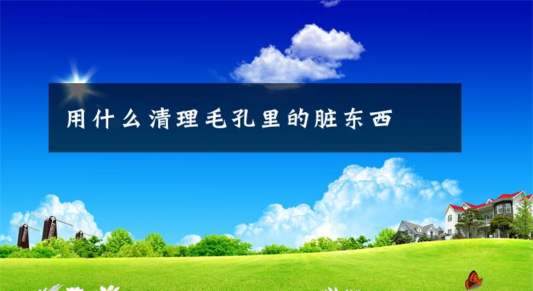 用什么清理毛孔里的脏东西