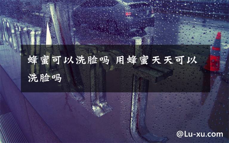 蜂蜜可以洗脸吗 用蜂蜜天天可以洗脸吗