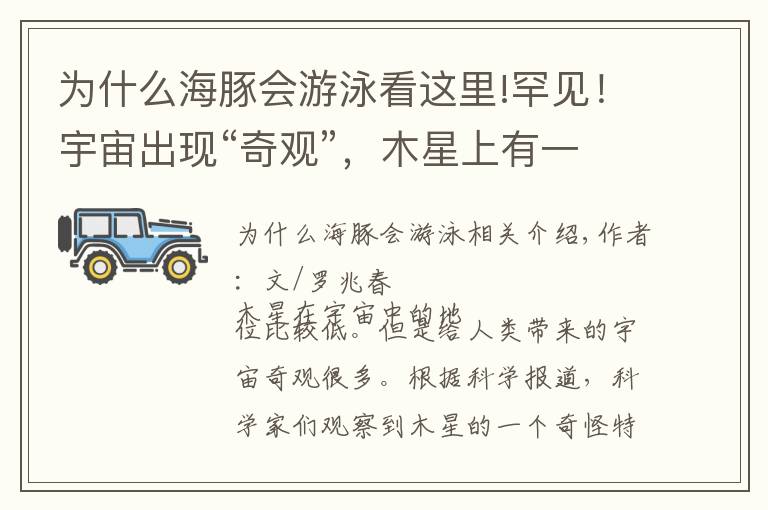 为什么海豚会游泳看这里!罕见!宇宙出现“奇观”,木星上有一只“海豚”在游泳