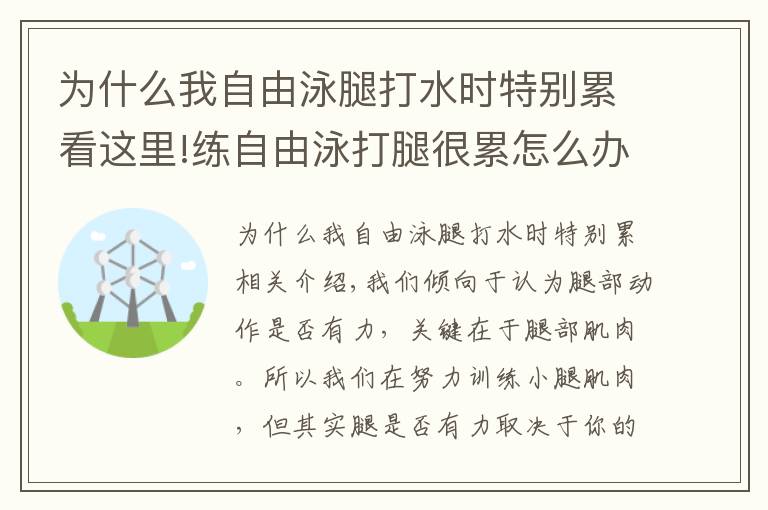 为什么我自由泳腿打水时特别累看这里!练自由泳打腿很累怎么办?