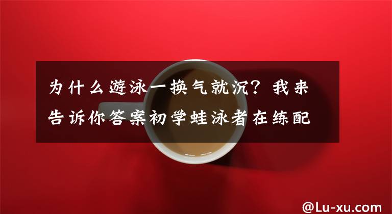 为什么游泳一换气就沉?我来告诉你答案初学蛙泳者在练配合时为什么换气就下沉