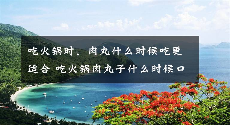 吃火锅时，肉丸什么时候吃更适合 吃火锅肉丸子什么时候口感最好