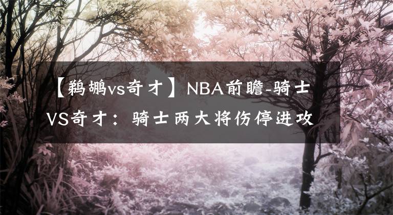 【鹈鹕vs奇才】NBA前瞻-骑士VS奇才:骑士两大将伤停进攻受阻,做客恐难赢奇才