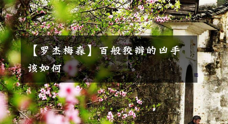 【罗杰梅森】百般狡辩的凶手该如何