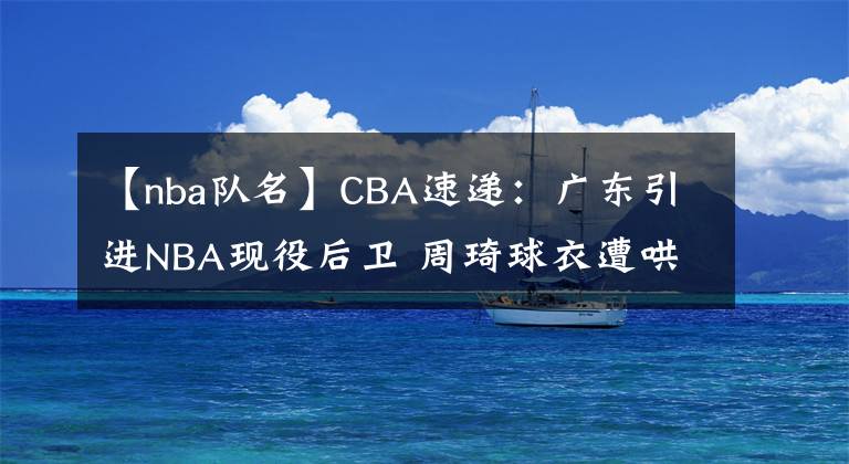 【nba队名】CBA速递:广东引进NBA现役后卫 周琦球衣遭哄抢 山东更换队名队标