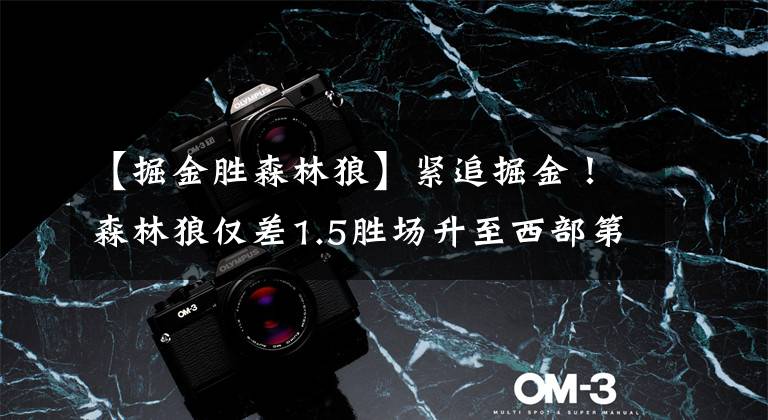 【掘金胜森林狼】紧追掘金!森林狼仅差1.5胜场升至西部第六!赛季初谁能想到啊?