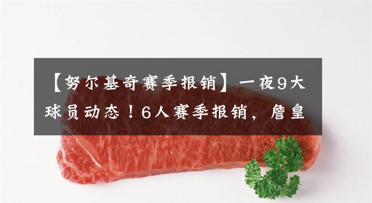 【努尔基奇赛季报销】一夜9大球员动态！6人赛季报销，詹皇脚踝肿胀，悍将半月板撕裂