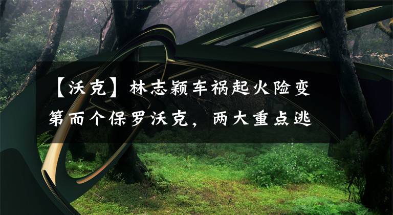 【沃克】林志颖车祸起火险变第而个保罗沃克，两大重点逃离死劫