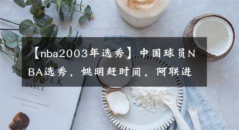 【nba2003年选秀】中国球员NBA选秀，姚明赶时间，阿联进小绿屋，孙悦奔波……