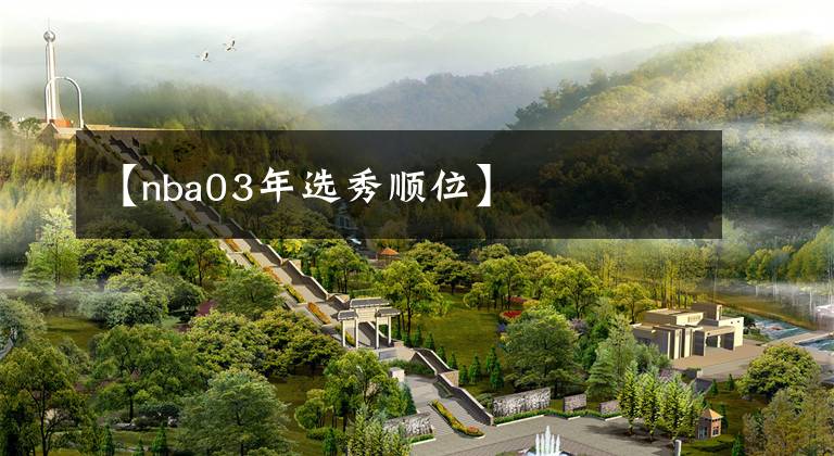 【nba03年选秀顺位】