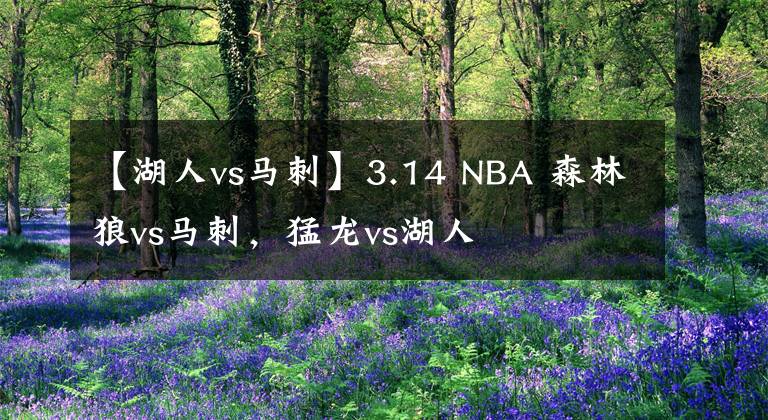 【湖人vs马刺】3.14 NBA 森林狼vs马刺,猛龙vs湖人