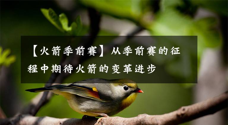 【火箭季前赛】从季前赛的征程中期待火箭的变革进步