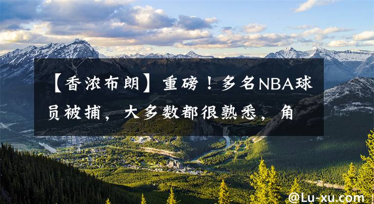 【香浓布朗】重磅！多名NBA球员被捕，大多数都很熟悉，角色球员比球星惨太多
