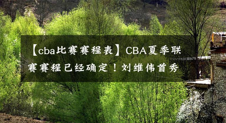 【cba比赛赛程表】CBA夏季联赛赛程已经确定!刘维伟首秀对阵辽篮、杨鸣练兵、五连冠