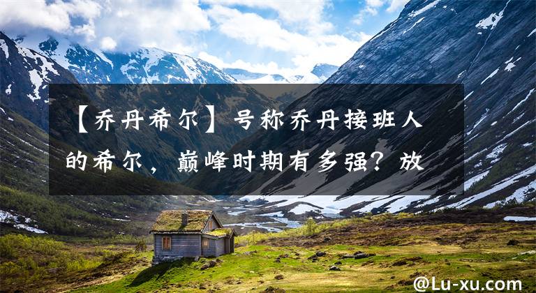 【乔丹希尔】号称乔丹接班人的希尔，巅峰时期有多强？放现役中，是什么水平？