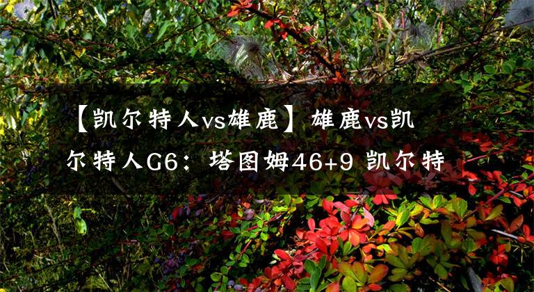 【凯尔特人vs雄鹿】雄鹿vs凯尔特人G6:塔图姆46+9 凯尔特人赢下雄鹿 双方进入抢七