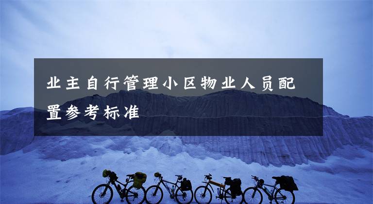 业主自行管理小区物业人员配置参考标准