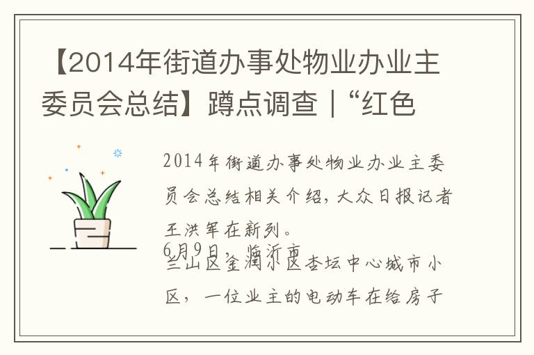 【2014年街道办事处物业办业主委员会总结】蹲点调查|“红色物业”:物业服务融入基层治理