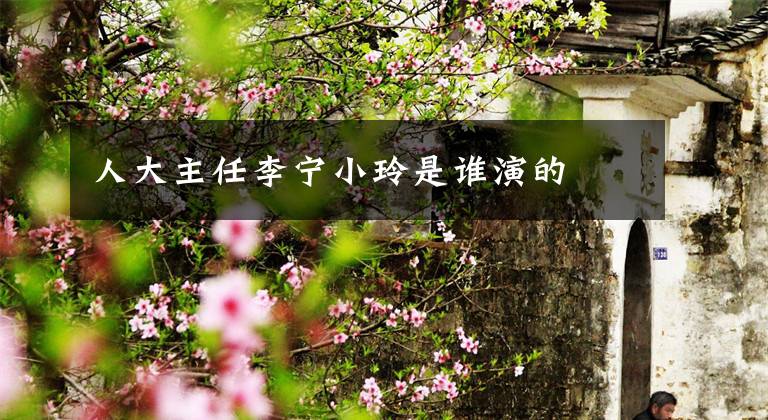 人大主任李宁小玲是谁演的