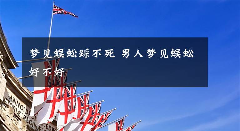 梦见蜈蚣踩不死 男人梦见蜈蚣好不好